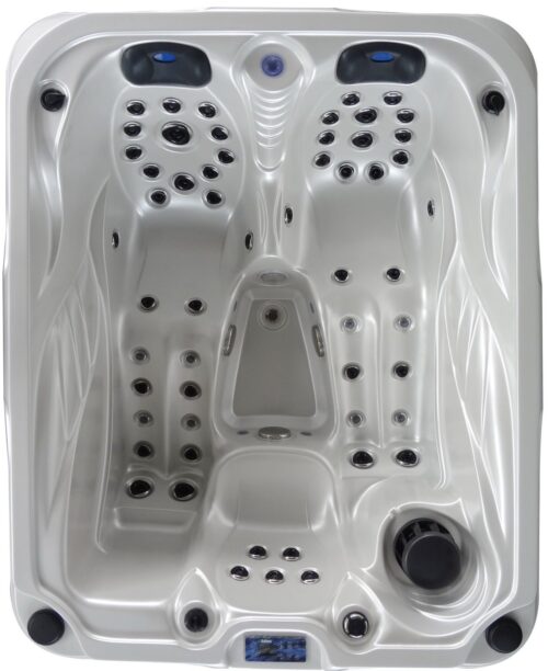 Ein dunkelbrauner hartschale Whirlpool mit heller Wanne und 3 Sitzplätze. AquaSpring Spa HL-2803 Massage Softub Schweiz Softub Schweiz AG. Hartschale Whirlpools. Die besten Whirlpools. Die schönsten Whirlpools. Die besten Jacuzzis.